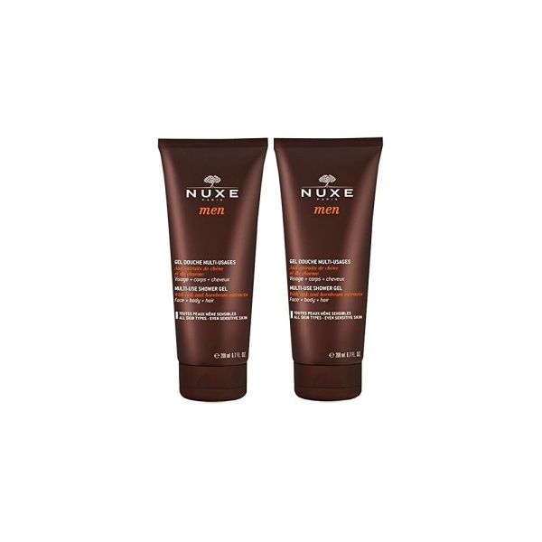 Set Duo, Nuxe, Men Multi-Use, Shower Gel, All Over The Body, For All Skin Types, 2 pcs, 200 ml