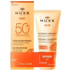 Set Nuxe: Sun, UV Protection, Sunscreen Cream, For Face, SPF 50, 50 ml + Sun, Sun Protection, After-Sun Lotion, 50 ml