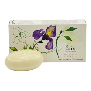 Set Trio, Crabtree & Evelyn, Iris, Hydrating, Soap Bar, 3 pcs, 85 g