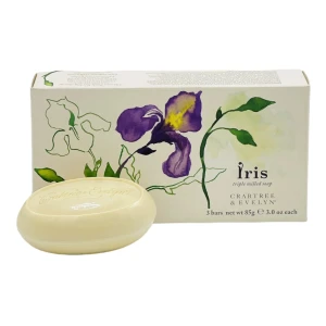 Set Trio, Crabtree & Evelyn, Iris, Hydrating, Soap Bar, 3 pcs, 85 g