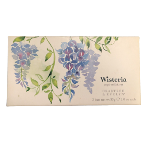 Set Trio, Crabtree & Evelyn, Wisteria, Hydrating, Soap Bar, 3 pcs, 85 g
