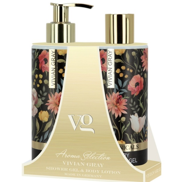 Set Vivian Gray: Botanicals, Softening, Shower Gel, For All Skin Types, 250 ml + Botanicals, Hydrating, Body Lotion, 250 ml