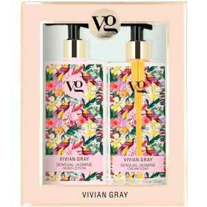 Set Vivian Gray: Sensual Jasmine, Hydrating, Hand Lotion, 350 ml + Sensual Jasmine, Cleansing, Liquid Soap, 350 ml