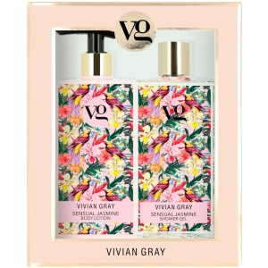 Set Vivian Gray: Sensual Jasmine, Softening, Shower Gel, For All Skin Types, 350 ml + Sensual Jasmine, Hydrating, Body Lotion, 350 ml