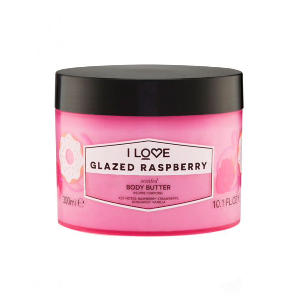 I Love, Signature Collection, Vegan, Hydrating, Glazed Raspberry, Body Butter, 330 ml