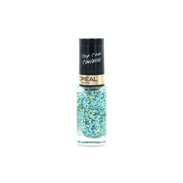 L'Oreal Paris, Color Riche Les Top Coats, Nail Polish, 928, Oulala Blue, 5 ml