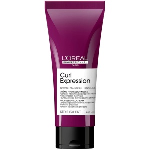 L'Oreal Professionnel, Serie Expert Curl Expression, Glycerin2% + Urea H + Hibiscus Seed, Hair Leave-In Cream Treatment, Intense Moisturizing, 200 ml
