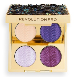 Makeup Revolution, Pro Ultimate, Eyeshadow Palette, Hidden Jewels, 4 Shades, 0.8 g