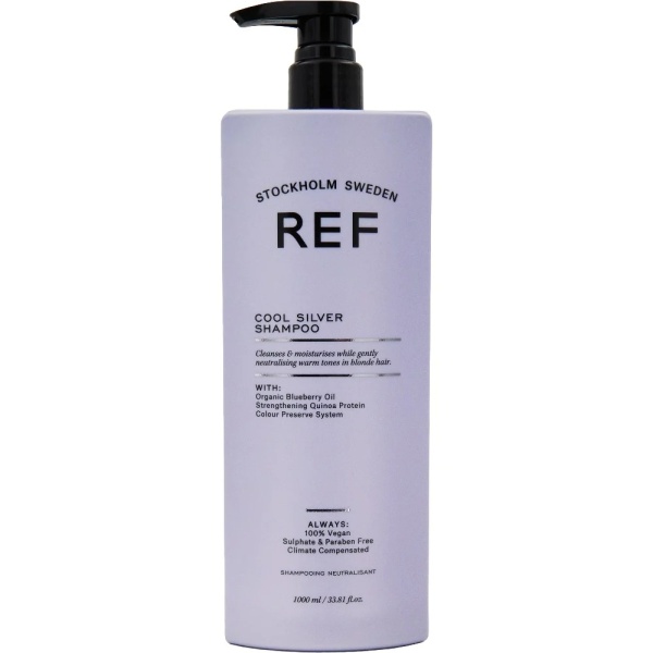 Ref Stockholm, Cool Silver, Sulfates-Free, Hair Shampoo, Neutralising Warm Tones, 1000 ml