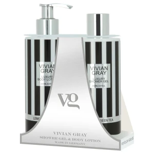 Set Vivian Gray: Luxury, Lemon & Green Tea, Hydrating, Body Lotion, 250 ml + Luxury, Lemon & Green Tea, Softening, Shower Gel, For All Skin Types, 250 ml