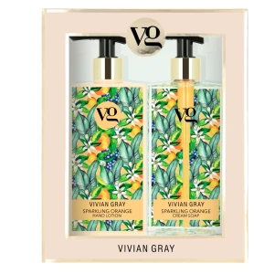 Set Vivian Gray: Sparkling Orange, Hydrating, Hand Lotion, 350 ml + Sparkling Orange, Cleansing, Liquid Soap, 350 ml
