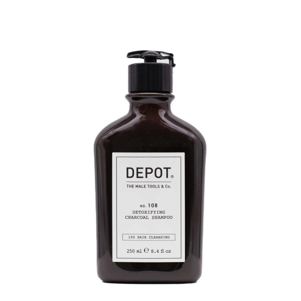 Depot, 100 Hair Cleansing No. 105, Charcoal, Hair Shampoo, For Detoxing, 250 ml