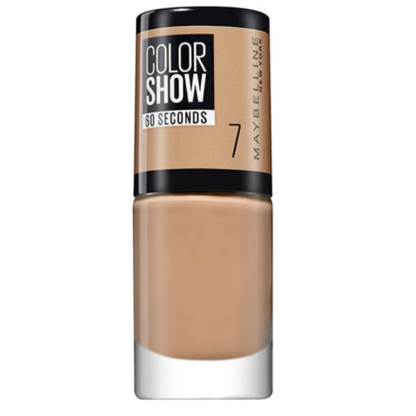 Maybelline, Color Show 60 Seconds, Nail Polish, Nr. 7, Nude Suede, 7 ml