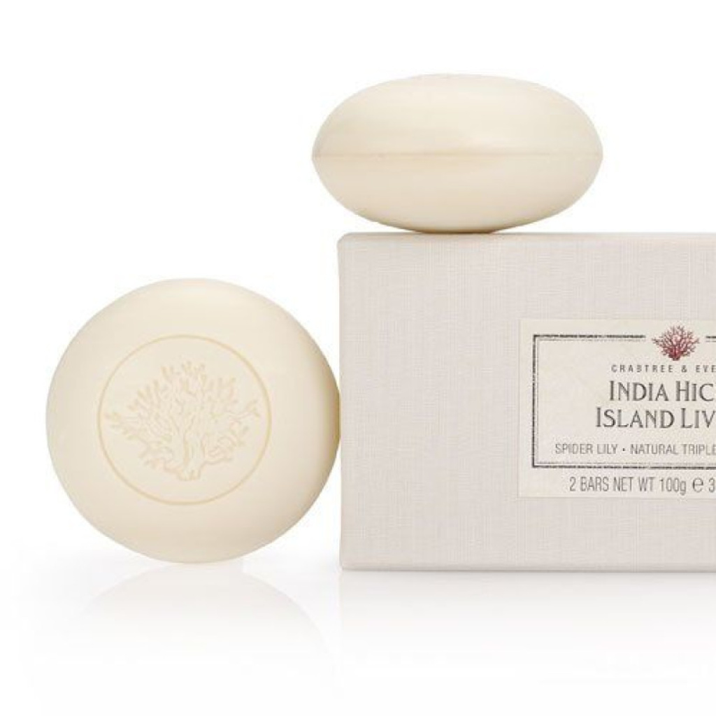 set duo crabtree evelyn india hicks island living hydrating soap bar 2 pcs 100 g 1718360696