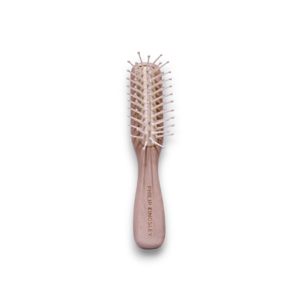 Set Philip Kingsley: Philip Kingsley, Detangler, Hair Brush + Philip Kingsley, Textile Handbag, Silver