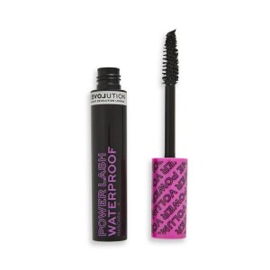 Makeup Revolution, Relove Power Lash, Vegan, Waterproof, Volume, Mascara, Black, 8 ml