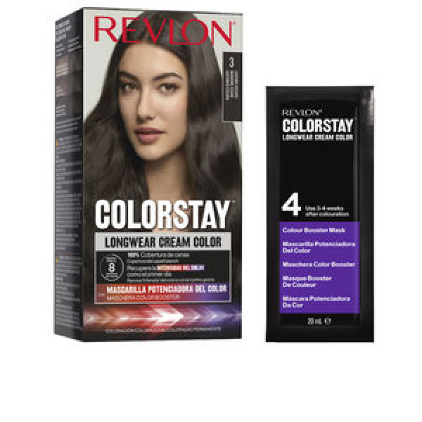 Revlon, Color Stay , Permanent Hair Dye, 03 Darkest Brown, 165 ml