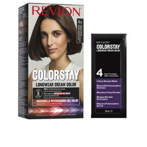Revlon, Color Stay, Permanent Hair Dye, 4.15 Cool Chocolate Brown, 165 ml