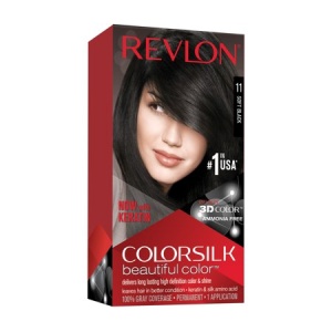 Revlon, Colorsilk, Permanent Hair Dye, 11 Soft Black, 130 ml