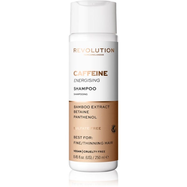 Revolution Haircare, Caffeine, Hair Shampoo, Gentle Cleansing, 250 ml