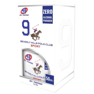 Beverly Hills Polo Club, 1982 - Sport 9, Anti-Perspirant, Deodorant Spray, For Men, 50 ml