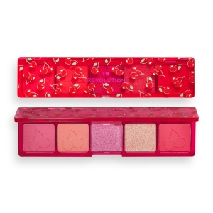 I Heart Revolution, Mini Match, Eyeshadow Palette, Cherry Please, 5 Shades, 11 g