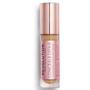 Makeup Revolution, Conceal & Define, Corrective, Liquid Concealer, C 10, 4 g