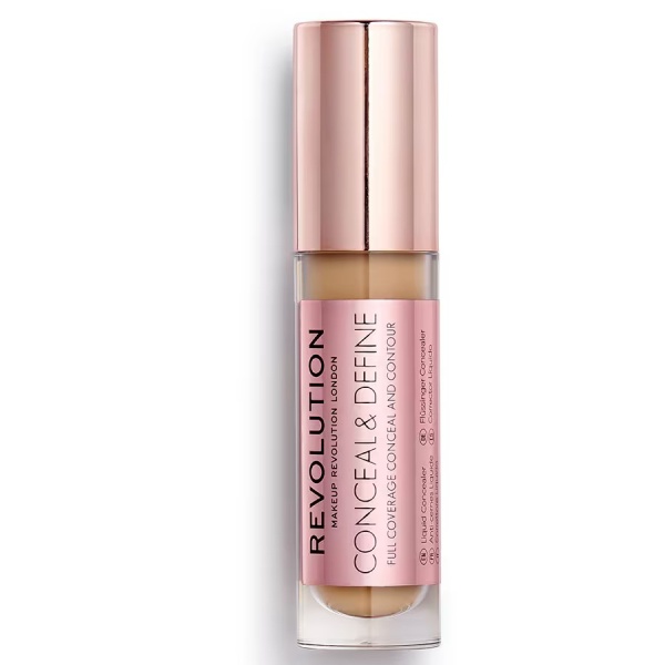 Makeup Revolution, Conceal & Define, Corrective, Liquid Concealer, C 10, 4 g