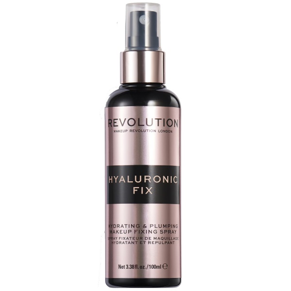 Makeup Revolution, Hyaluronic Fix, Hyaluronic Acid, Hydrating, Makeup Fixer Spray, 100 ml