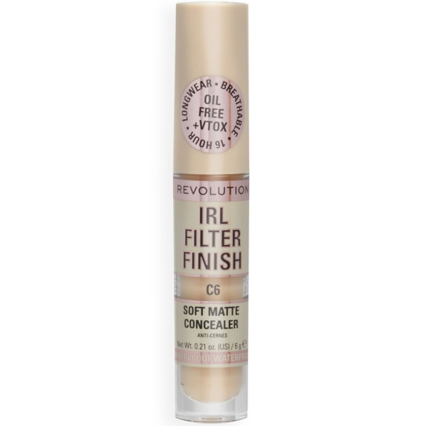 Makeup Revolution, IRL Filter Finish, Cover Dark Spots, Cream Concealer, C6, 6 g