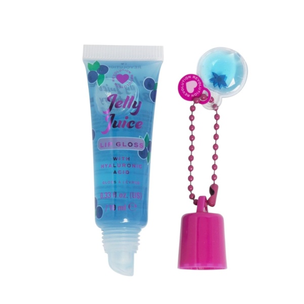 I Heart Revolution, Jelly Juice, Plumping, Lip Gloss, Blueberry, 10 ml