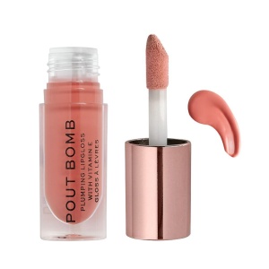 Makeup Revolution, Pout Bomb, Vitamin E, Plumping, Lip Gloss, Kiss, 4.6 ml