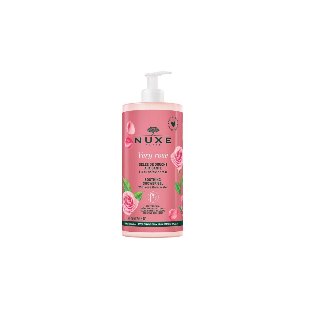 nuxe very rose soothing shower gel for all skin types 750 ml 1714212835