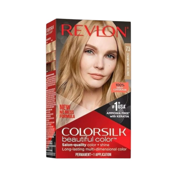 Revlon, Colorsilk, Permanent Hair Dye, 73 Champagne Blonde, 130 ml