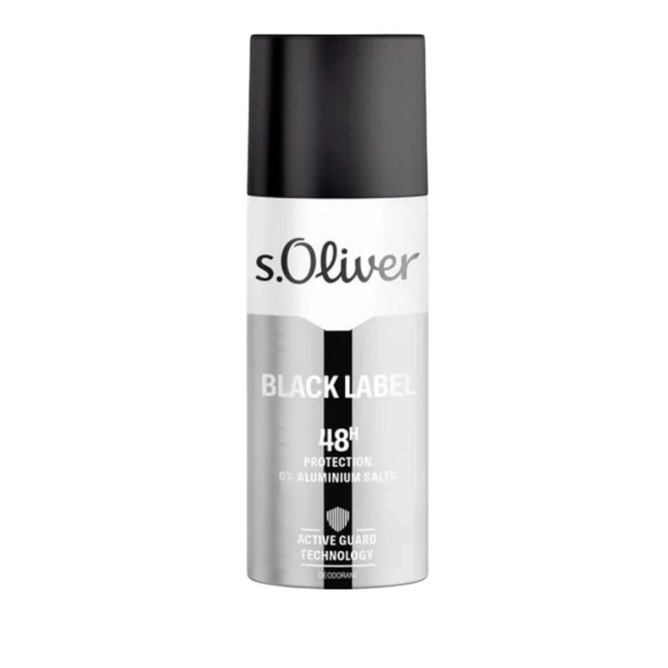 S. Oliver, Black Label, Hydrating 48H, Deodorant Spray, For Men, 150 ml
