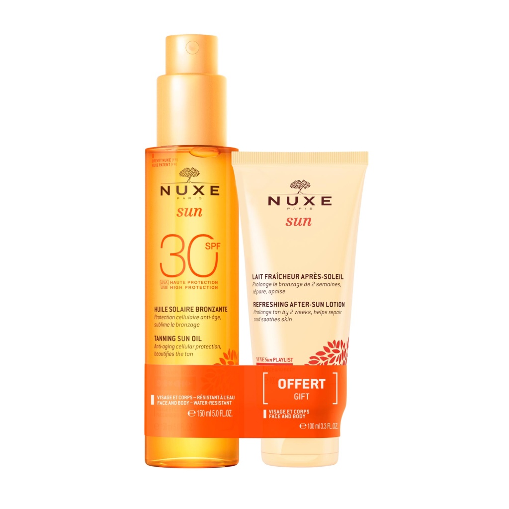 set nuxe sun anti ageing tanning oil spf 30 150 ml sun sun protection after sun lotion 100 ml 1742902157
