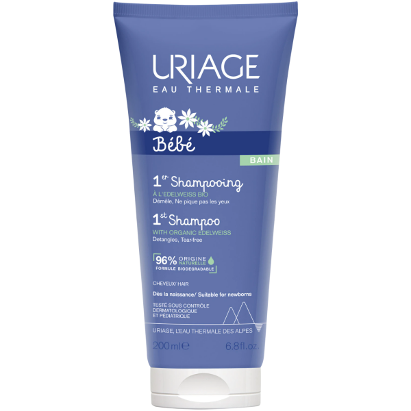Uriage, 1er Bebe, Hair Shampoo, Detangle, 200 ml