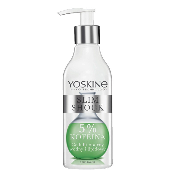 Yoskine, Slim Shock, Caffeine 5%, Anti-Cellulite, Body Cream, Body & Legs, 200 ml