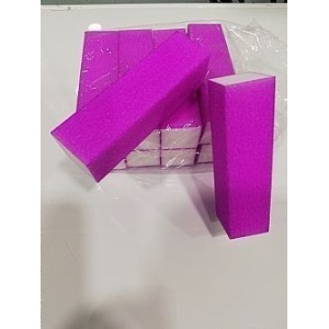 Μωβ buffer νυχιών 12 τεμαχίων