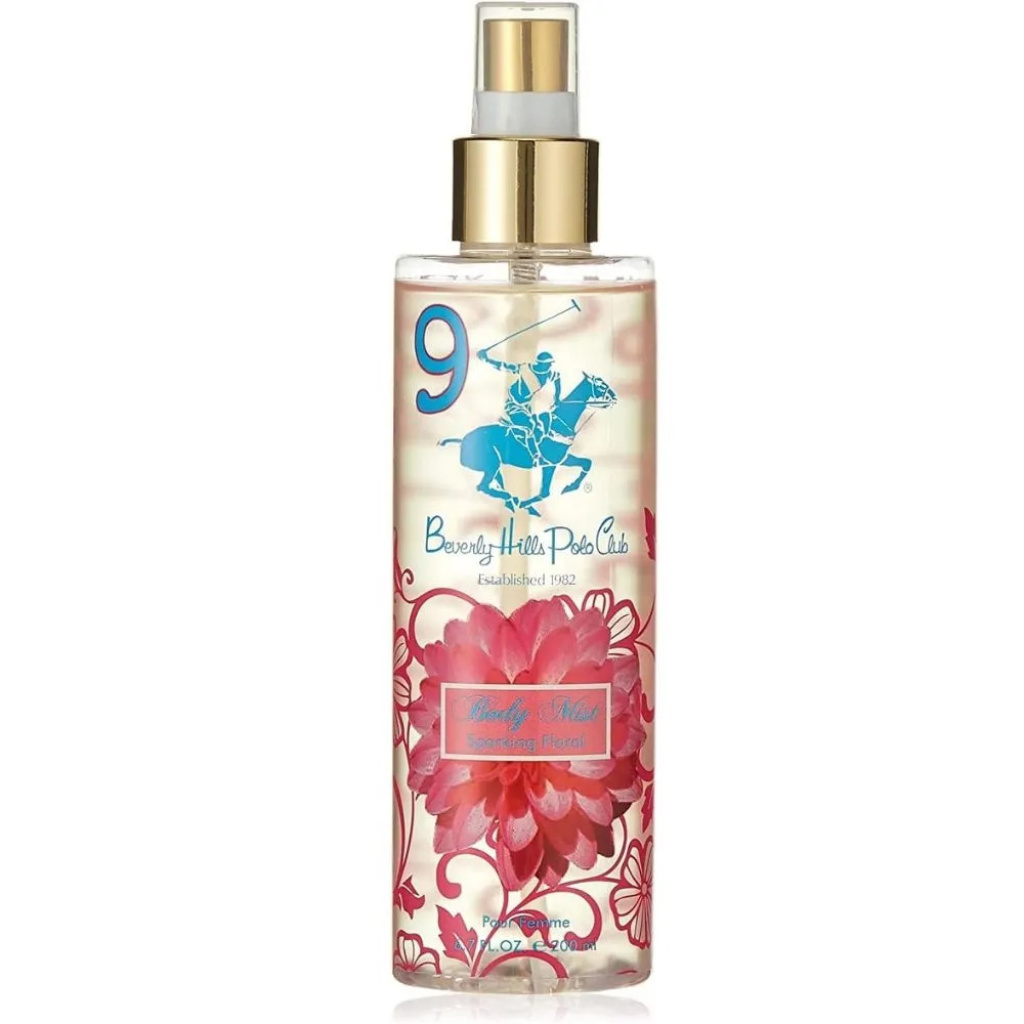 beverly hills polo club no 9 sparking floral body spray 200 ml 1735282923