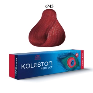 Wella Professionals, Koleston Perfect, Permanent Hair Dye, 6/45 Dark Blonde Red Mahogany, 60 ml