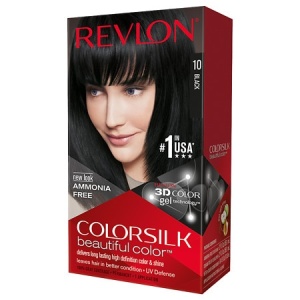 Revlon, Colorsilk, Permanent Hair Dye, 10 Black, 130 ml