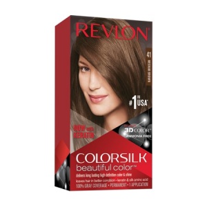 Revlon, Colorsilk, Permanent Hair Dye, 41 Medium Brown, 130 ml
