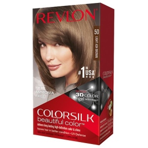 Revlon, Colorsilk, Permanent Hair Dye, 50 Light Ash Brown, 130 ml