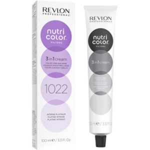 Revlon, Nutri Color Filters, Ammonia-Free, Hair Colouring Cream Mask, Refreshes and boosts hair color, 1022 1022 Intense Platinum, 100 ml