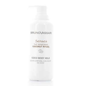 Bruno Vassari, Senses, Coconut Oil, Hydrating, Body Milk, Morning & Evening, 400 ml