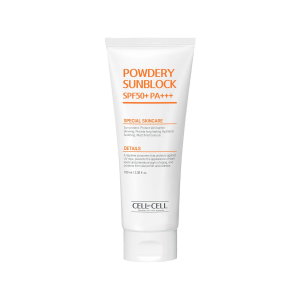 Cell By Cell, Powdery Sunblock, Protecting The Skin Barrier, Sunscreen Cream, For Face, SPF 50+, 100 ml