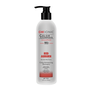 Chi, Ionic Color Illuminate, Paraben-Free, Hair Colour Shampoo, For Natural Hair Color & Color Treated Hair,  Red Auburn, 739 ml