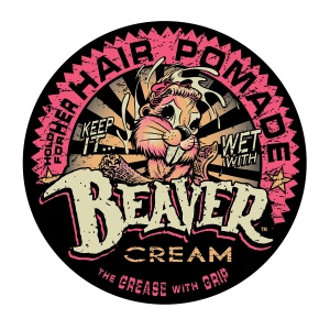 Cock Grease, Beaver Cream Water Type, Hair Styling Pomade, Shine Finish, Extra Hold, 100 g