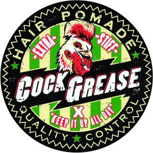 Cock Grease, Extra Slick No X, Hair Styling Pomade, Shine Finish, Extra Hold, 100 g